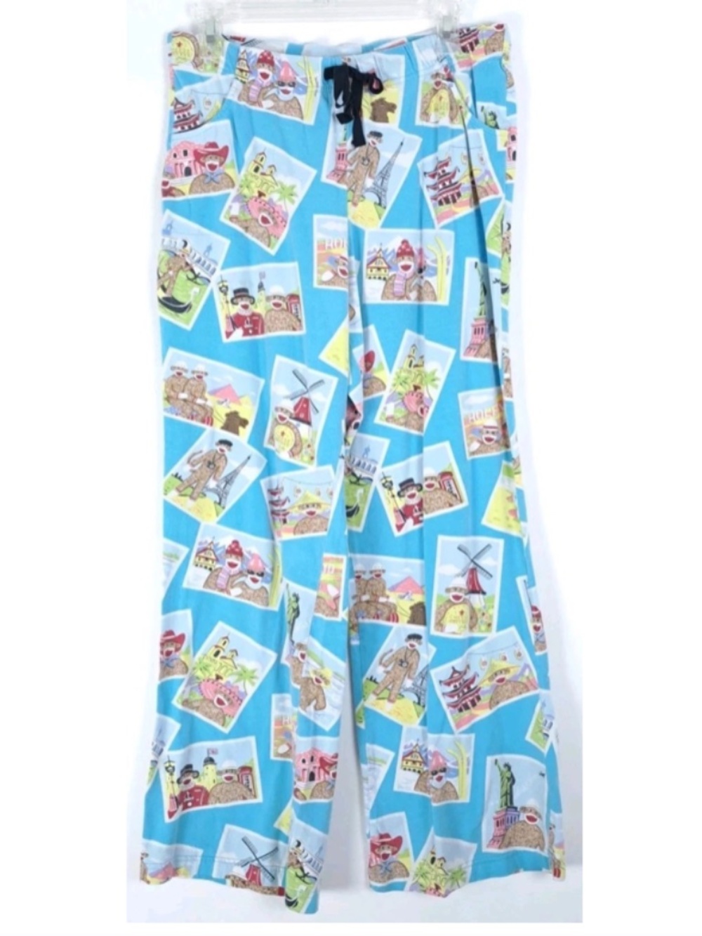 Nick & Nora Paris Travel Print Pajama Lounge Sleep Pants Women’s Size Small